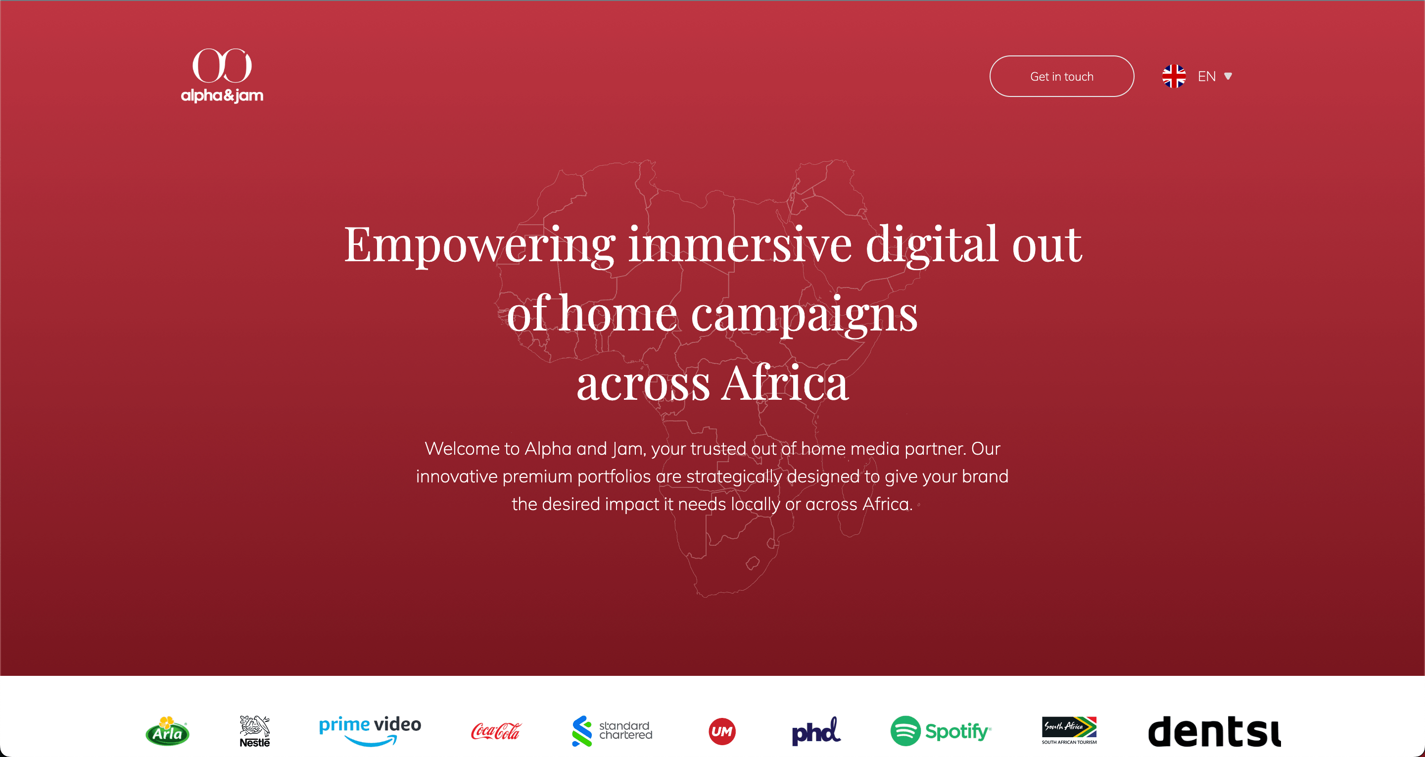 Alpha and Jam site preview